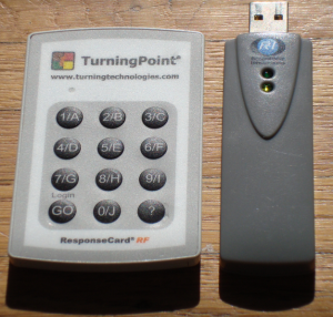 Turning Technologies ResponseCard RF and Receiver